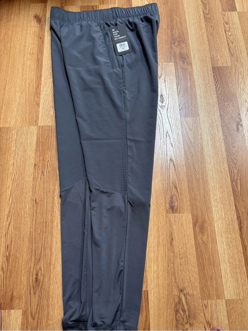 Etonic Grey Lightweight Men’s Hybrid Pant Zipper Pockets Size Medium